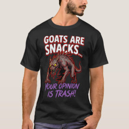 Chupacabra Goats Are Snacks Funny Cryptid Humor T-shirt