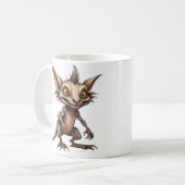 Chupacabra Gremlin Hybride Illustratie Koffiemok (Voorkant links)