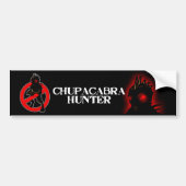 CHUPACABRA HUNTER Bumpersticker (Voorkant)