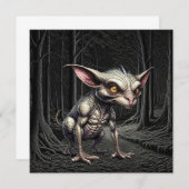 Chupacabra in de Bossen Cryptid Kaart (Voorkant / Achterkant)