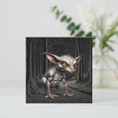 Chupacabra in de Bossen Cryptid Kaart (Staand voorkant)