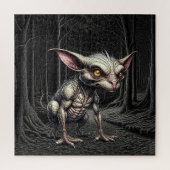 Chupacabra in de Bossen Cryptid Legpuzzel (Verticaal)