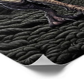 Chupacabra in de Bossen Cryptid Poster (Hoek)