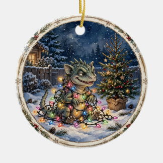 Chupacabra Kerstlichten Ornament