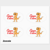 Chupacabra Ovale Sticker (Vel)