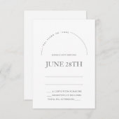 Chuppah en Arch Carte Rsvp Juive & Enveloppe (Devant / Derrière)