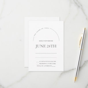 Chuppah in Arch Jewish Rsvp Card & Envelope Kaartje