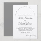 Chuppah in Arch Jewish Wedding Invitations Kaart (Voorkant / Achterkant)