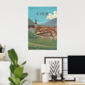 Chur Suisse Affiche de voyage (Bureau à domicile)