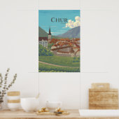 Chur Suisse Affiche de voyage (Cuisine)