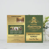 Church Anniversary Program Template (Staand voorkant)