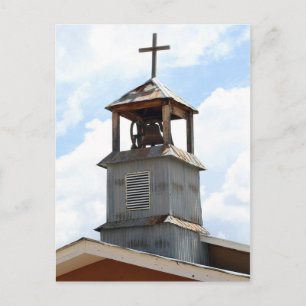 Church Bell Tower in Truchas, New Mexico Briefkaart