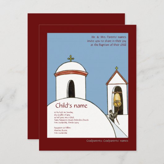 Church Bells Kaart (Voorkant / Achterkant)