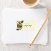 Church Bells sur Noël Étiquette de adresse Vintage (En situation)