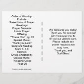 Church Bulletin  Flyer (Achterkant)