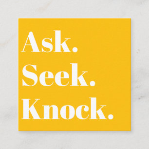 Church Business QR-code Promotioneel Sinaasappel Vierkante Visitekaartje