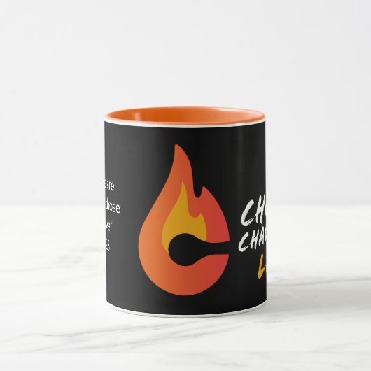Church Challenge Custom Mark 9:23 Black Oranje Mok (Midden)