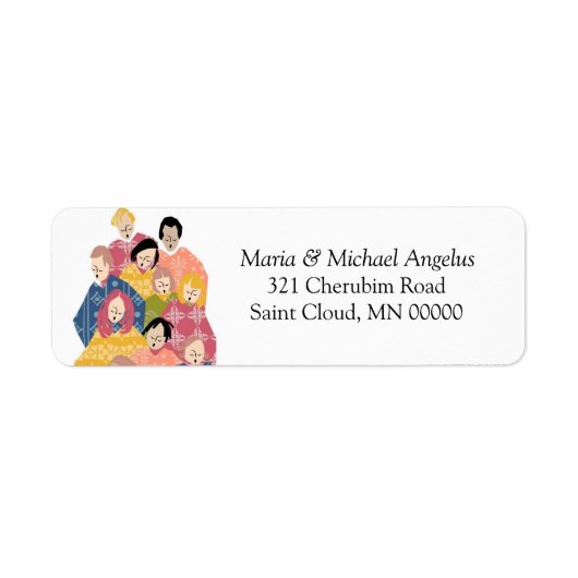 Church Choir Return Address Wedding Labels (Voorkant)
