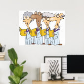 Church Choir Singing Poster (Thuiskantoor)