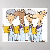 Church Choir Singing Poster (Voorkant)