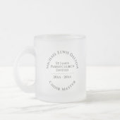 Church Choirmaster Frosted Glass Mug (Gauche)