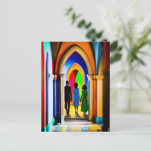"Church" Christelijk Art Briefkaart
