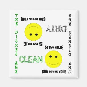 Church Clean Dirty Dishwasher Magnet Magneet