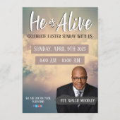 Church Easter Sunday Service Flyer Kaart (Voorkant)