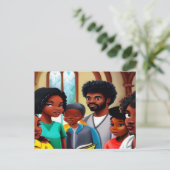 Church Folks Christian Art Carte postale (Debout devant)