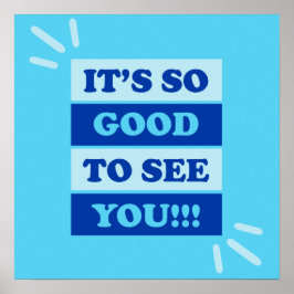 Church Greeting Sign - Goed je te zien Poster