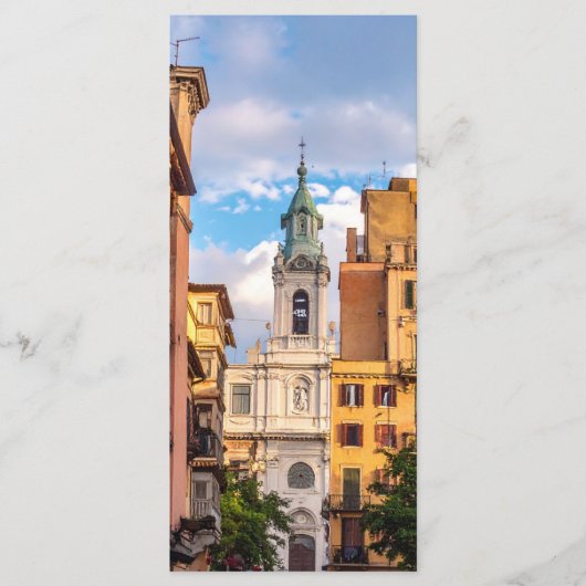 church in city menu (Voorkant)