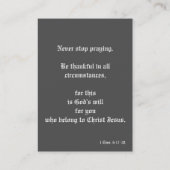 Church Invite Card Visitekaartje (Achterkant)