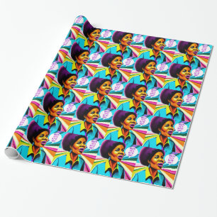 Church Lady Walk by Faith Art Wrapping Paper Cadeaupapier