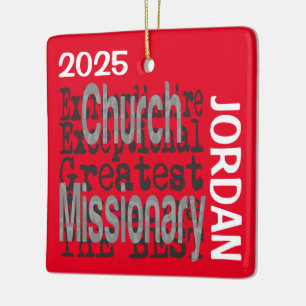 Church Missionary Extraordinaire CUSTOM Keramisch Ornament
