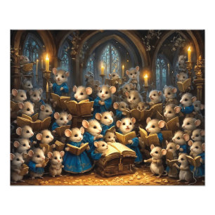 Church Mouse Choir Foto Afdruk