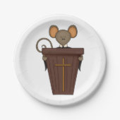 Church Mouse Papieren Bordje (Voorkant)