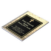 Church Pastor Classy Gold et Black Office Journal (Côté gauche)