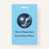 Church Pastor Clergy Faith Name Badges (Achterkant)