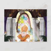 Church Priest Briefkaart (Voorkant)