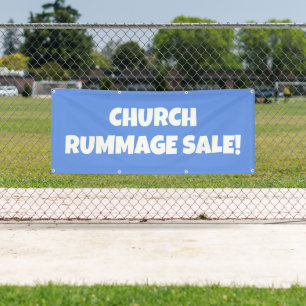 Church Rummage Sale! Bright banner