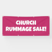 Church Rummage Sale! Bright banner (Horizontaal)