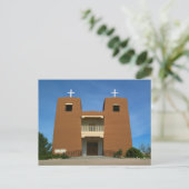 Church Santa Fe, New Mexico Briefkaart (Staand voorkant)