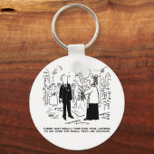 Church Service Wedding Vicar zegt nee tegen advoca Sleutelhanger (Voorkant)