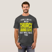 Church Sound Guy Mute Audio Tech Engineer T-shirt (Voorkant volledig)