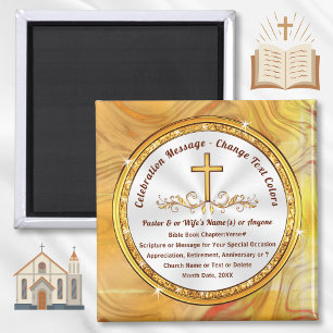 Church Souvenirs for Jubileum of any Occasions, Magneet