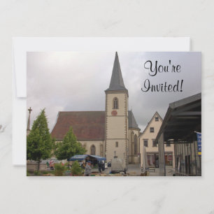 Church Square Invitation Kaart