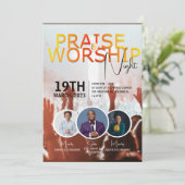 Church Sunday Service  Flyer Design Kaart (Staand voorkant)