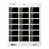 Church Window HDR art étiquette de adresse (M) (Feuille entière)