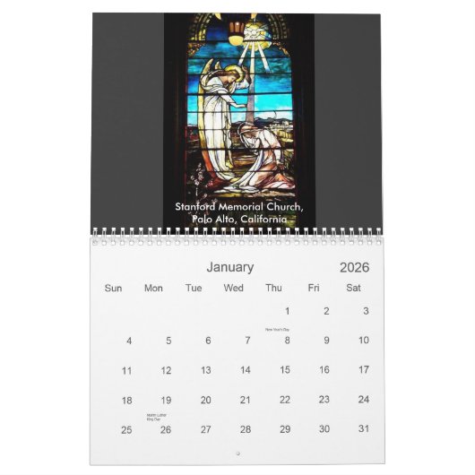 Church Windows Kalender (Jan 2026)