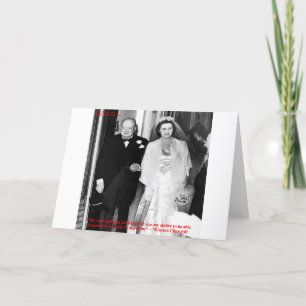 Churchill & beroemde huwelijkscitaat kaart